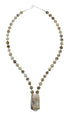 Sterling Silver Picture Rock Navajo Bead Necklace AX129923